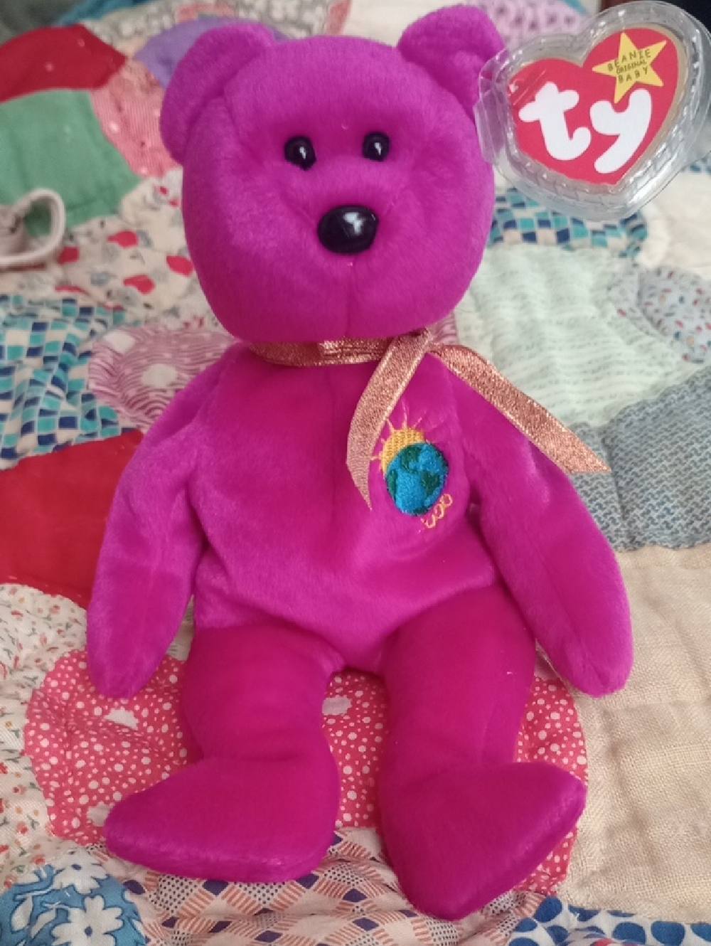 Bundle Only MNWT 2000 ORIGINAL TY BEANIE BABY "MILLENNIUM" 2000 Bear.
